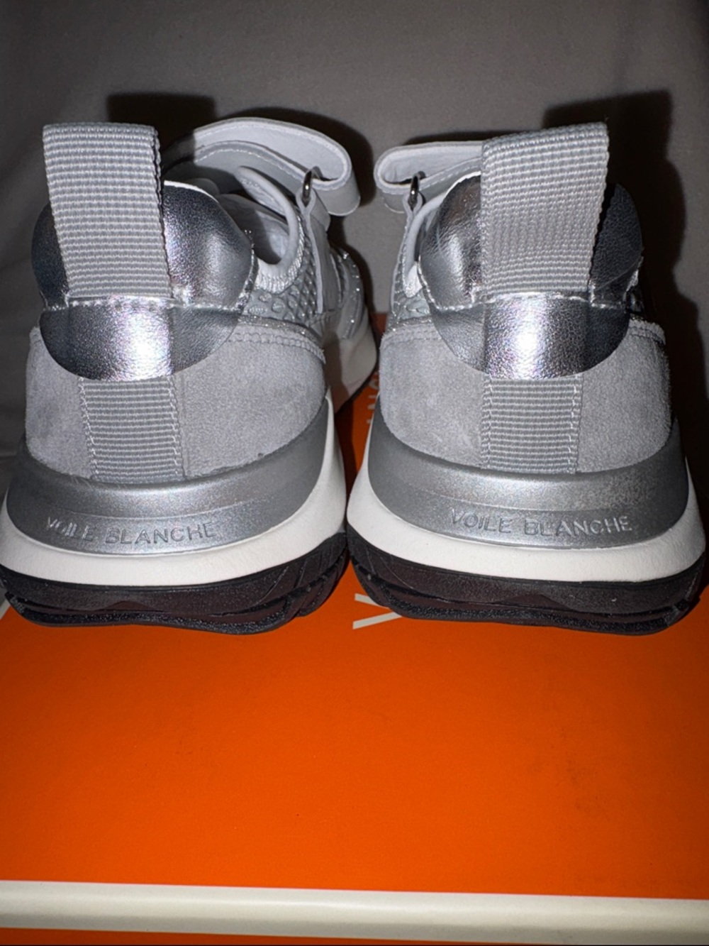 NWT VOILE BLANCHE Club Act Babe Mary Jane Sneaker in Lead Grey - Picture 12 of 16